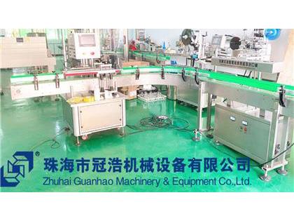 旋蓋機，鋁箔封口機，貼標機，噴碼機，整套生產(chǎn)線已完成生產(chǎn)送貨至客戶公司